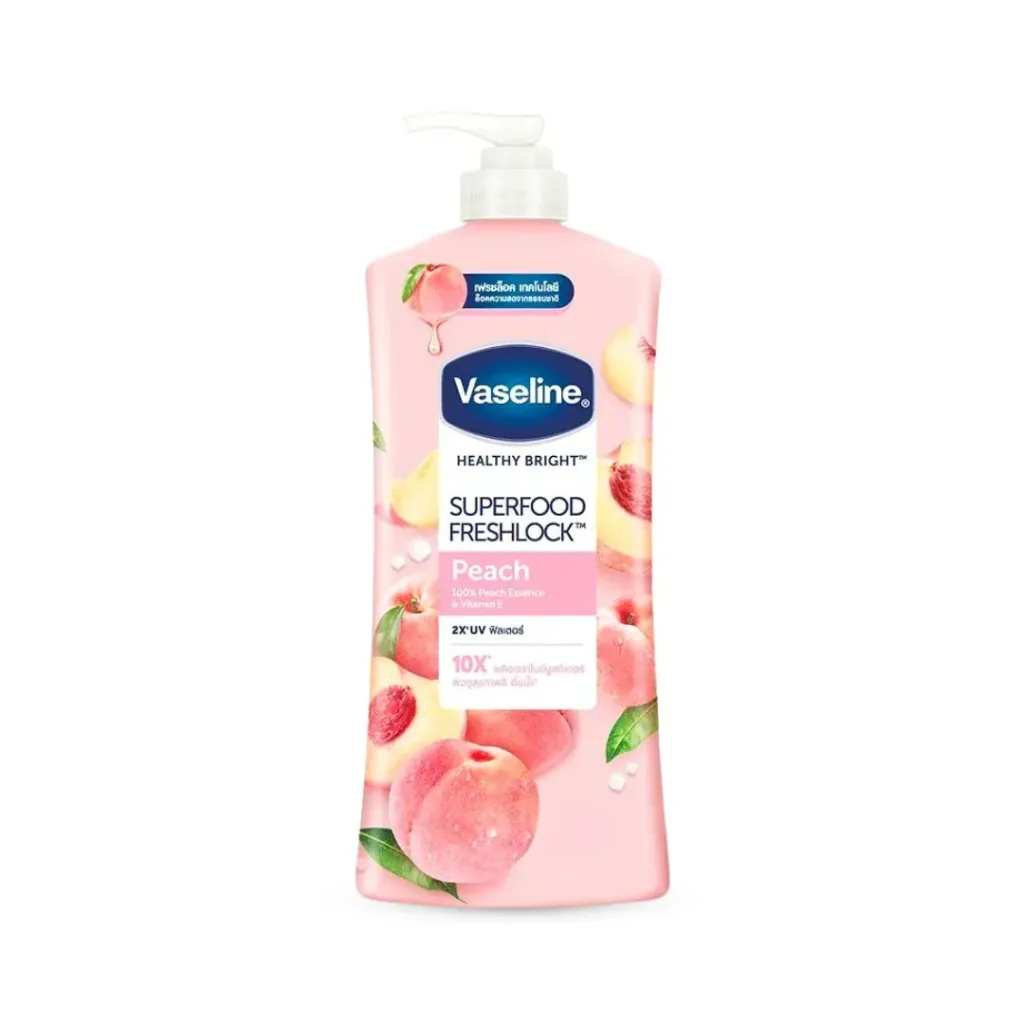 VASELINE Healthy Bright Superfood Freshlock Peach - 500ml| فازلين لوشن برائحة الخوخ -500مل