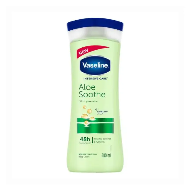 Vaseline Aloe Soothing Body Lotion Moisture For Dry Skin | فازلين لوشن مرطب للجسم بالالوفيرا للبشرة الجافة