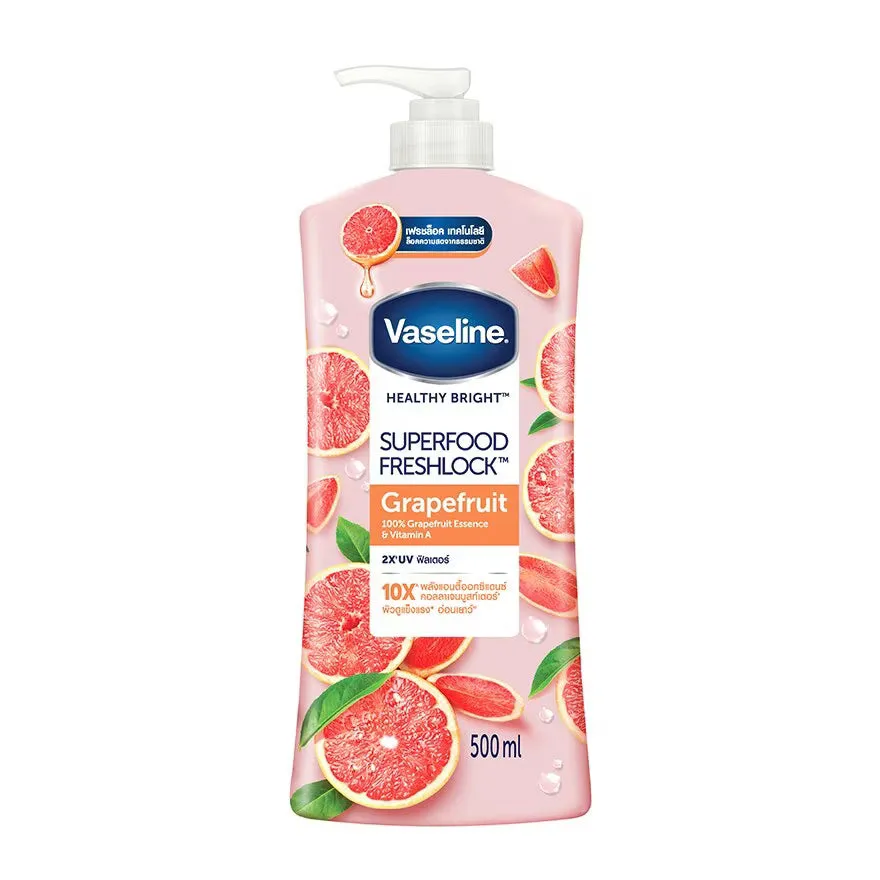 VASELINE Healthy Bright Superfood Freshlock Grapefruit - 500ml| فازلين لوشن -500 مل