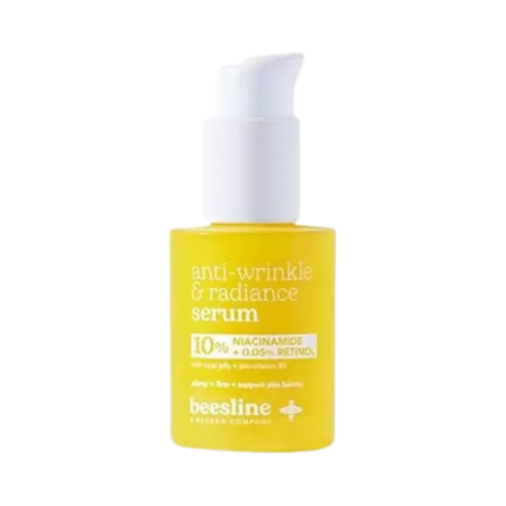 Beesline Anti Wrinkle & Radiance Serum -10% niacinamide + 0.05% Retinol - 30ml | بيزلين سيروم مضاد للتجاعيد بالريتينول 0.05% + نياسيناميد 10% - 30 مل