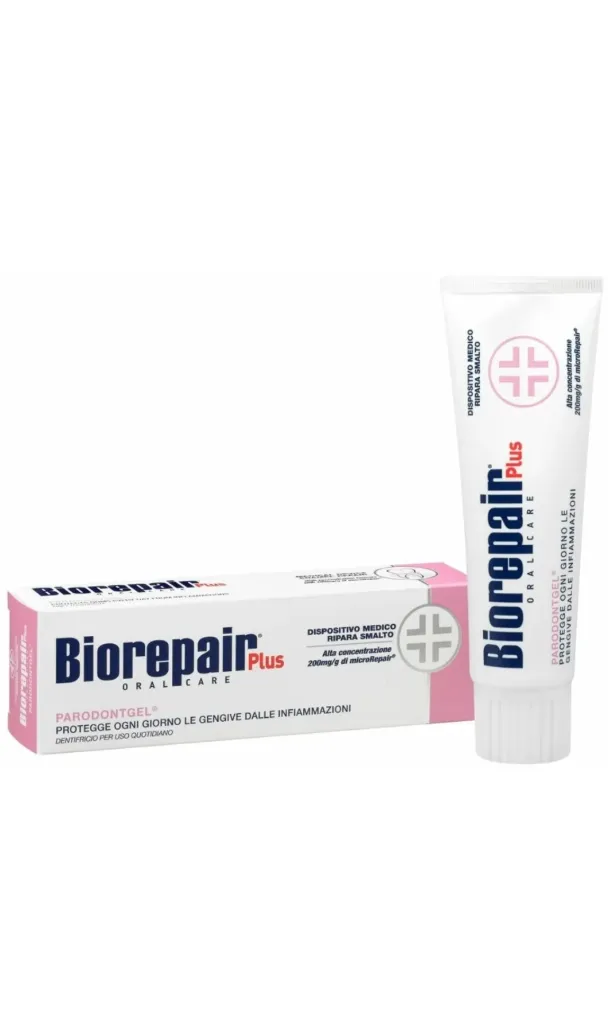 Biorepair Pasta Plus Parodontgel - 75ml | بايو-ريبير بلس – معجون أسنان وجل اللثة – 75 مل