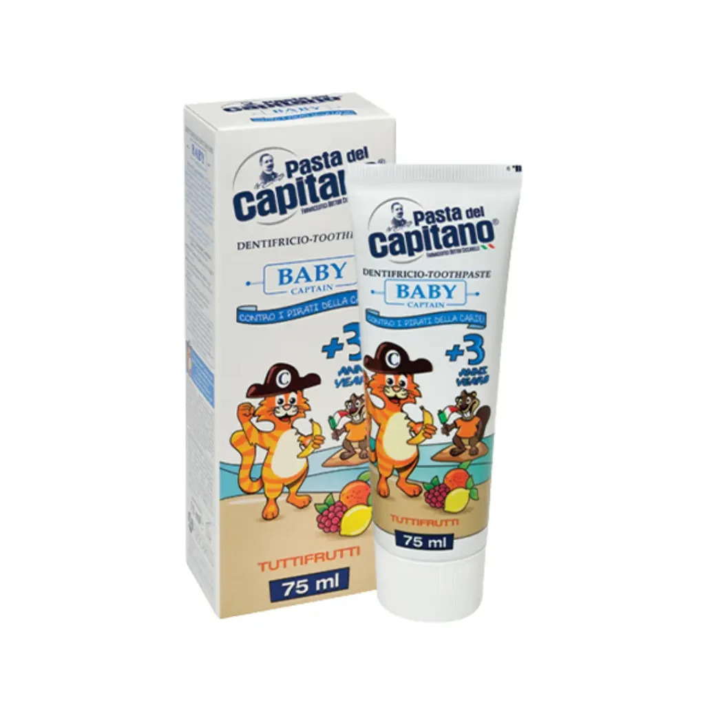 Pasta del Capitano Baby Tuttifrutti Toothpaste – 75ml باستا دل كابيتانو معجون أطفال توتي فروتي – 75 مل