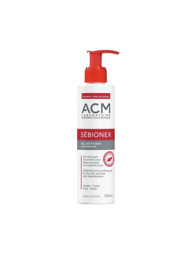 ACM Sebionex Cleansing Gel for Oily Skin - 200ml | اي سي ام غسول جل للبشرة الدهنية - 200 مل