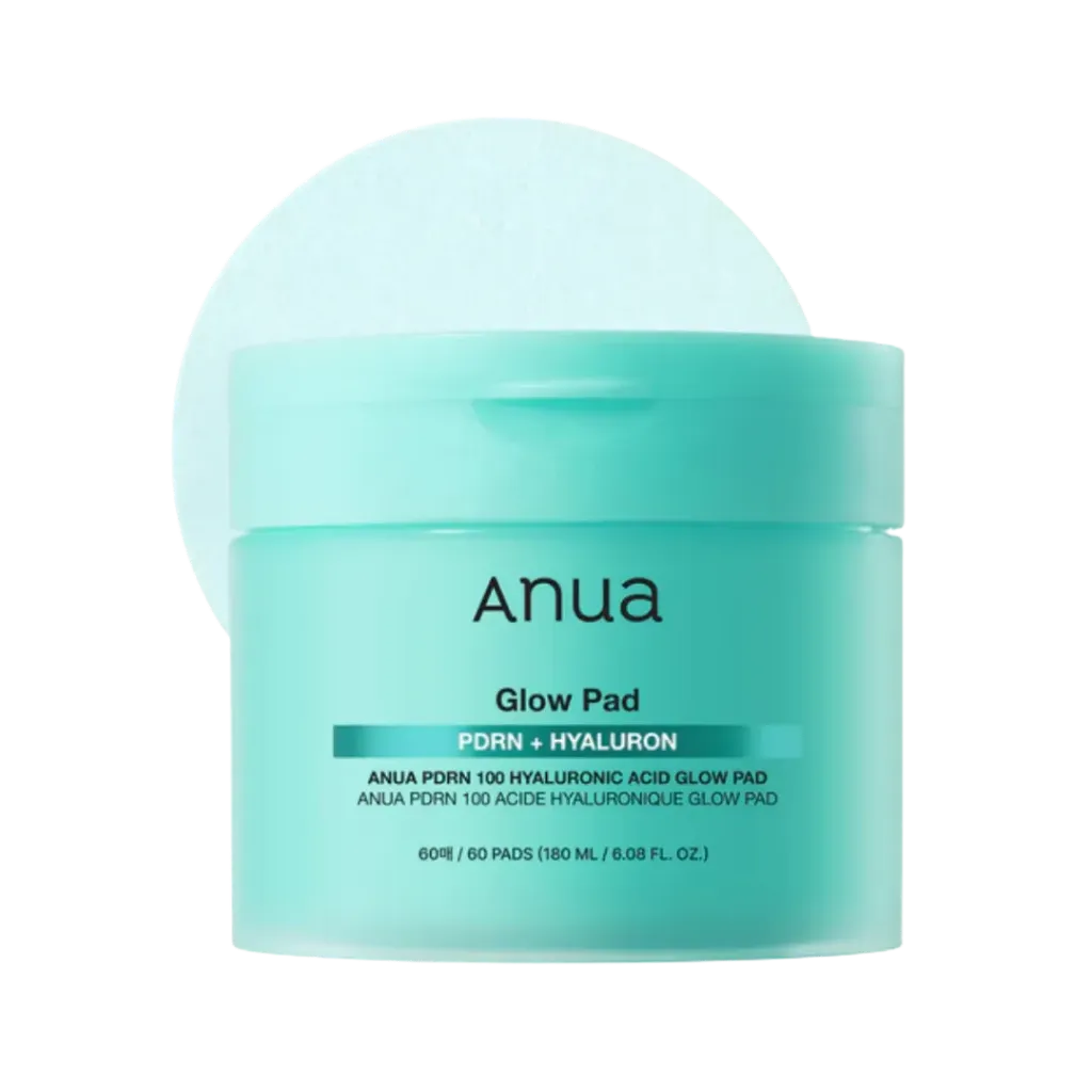 Anua Glow Pad Pdrn + Hyaluron - 60pads | أنوا وسادات قطنية بالهيالورونيك اسيد - 60 وسادة