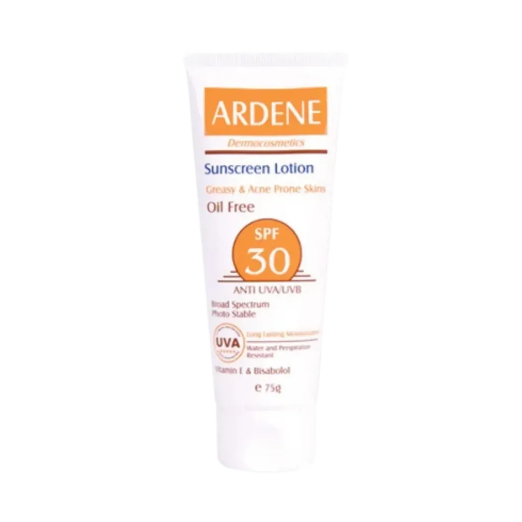 Ardene Oil-Free & Waterproof Sunscreen Lotion SPF30 - 75g | اردن لوشن واقي شمسي ضد الماء خالي من الزيوت spf30 - 75 غرام
