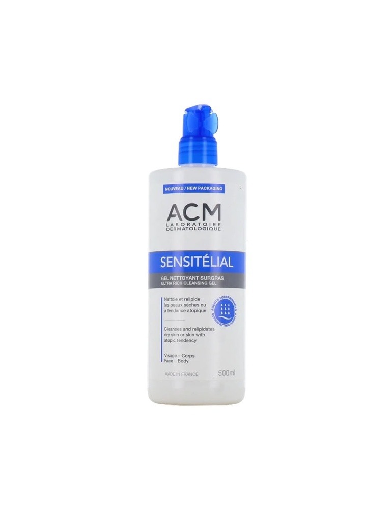 ACM Sensitelial Surgras Cleansing Gel - 500ml | اي سي ام غسول للوجه و الجسم - 500 مل