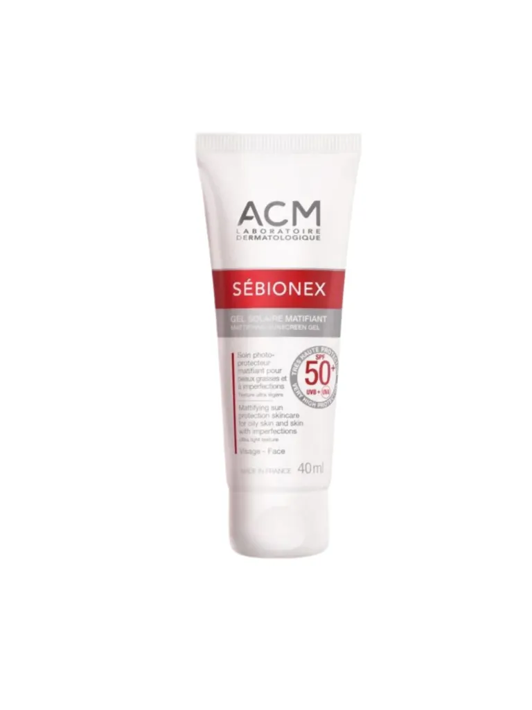 ACM Sebionex Spf 50+ Mattifying Sunscreen Gel - 40ml | اي سي ام جل واقي شمس بعامل حماية 50+ مضاد للمعان 40 مل