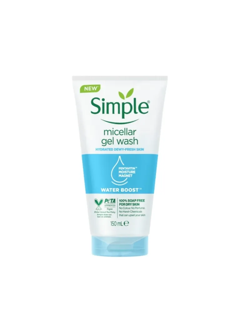 Simple Water Boost Micellar Facial Gel Wash - 150ml | سمبل غسول ميسلير جيل - 150 مل