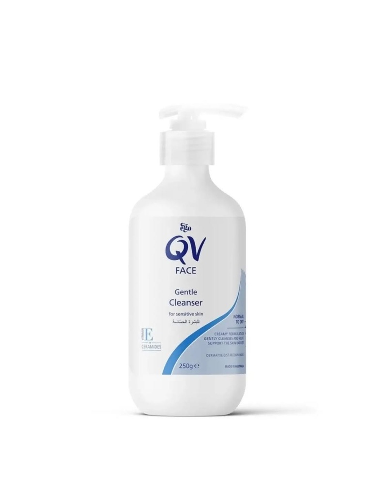 QV Gentle Cleanser For Sensitive skin - 250g | كيو في غسول لطيف على البشرة الحساسة - 250 غ